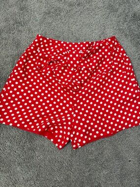 Disney Lauren Conrad Red Polka Dot Tie-Waist Women’s Shorts